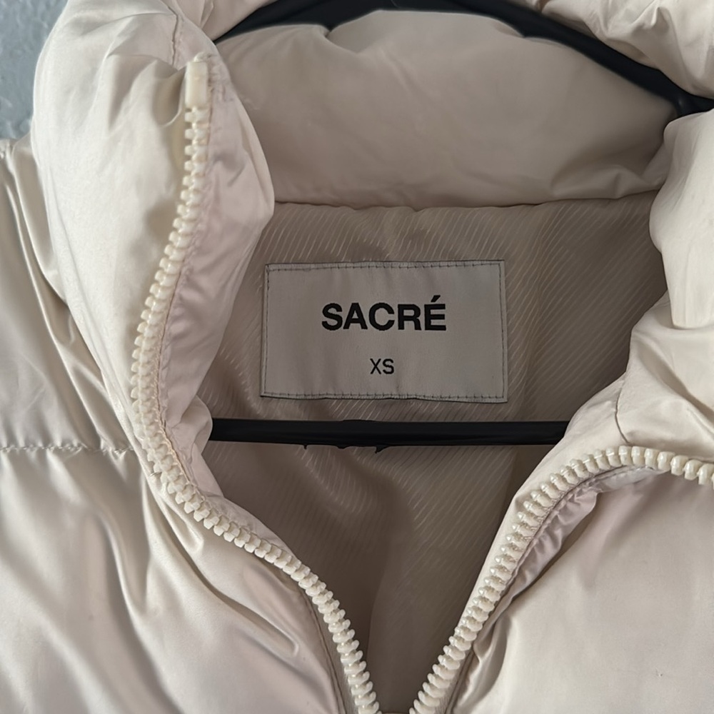 Cream Puffer Jacket - Picture 7 of 9